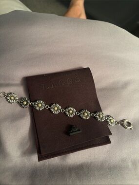 LAGOS Sterling Silver Daisy Bracelet with 18k Gold Centers
